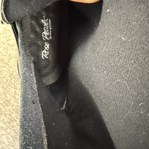 ✅ROSE PETALS by Walking Cradles Chelsea Boots Women's 9.5M Black Leather Riding - Picture 5 of 12